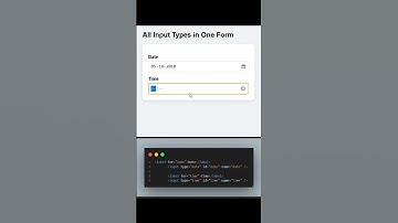 Input Types part-6 Date , Time | html |  Project Funda #projectfunda