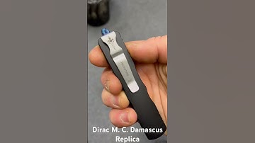 Microtech Dirac Marfione Custom Damascus Replica from China