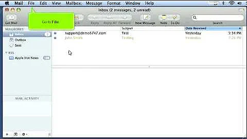 How to configure an email account in Apple Mail for IMAP