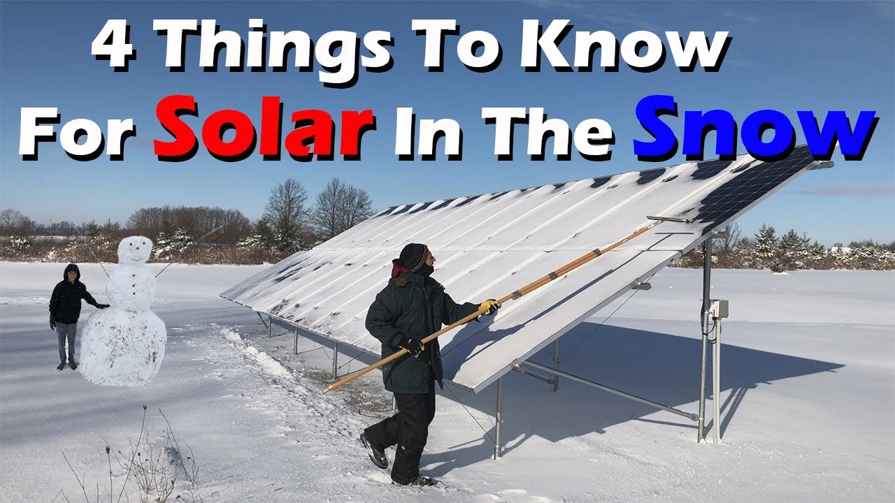 Solar Panel Snow Removal: Is it Worth It? 