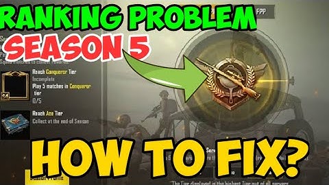 PUBG Mobile Lite Season 5 Ranking Glitch | How to fix this Problem?