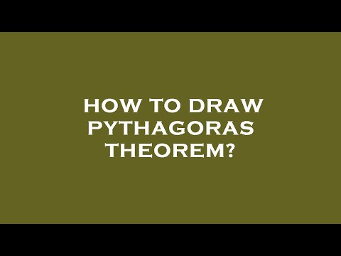 How to draw pythagoras theorem?