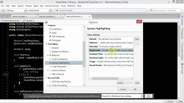 How to Change Theme for MonoDevelop