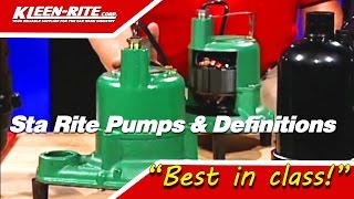 Sta Rite  Pumps & Definitions