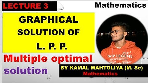 Multiple optimal solution in Graphical method