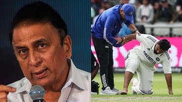 Giving Substitute For Incompetence Sunil Gavaskar Blasts ICC After Rishabh Pant Injury