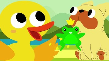 If I Were a Duck | Animal Sounds | Quack! Moo! Ribbit! | Simple Kids Songs