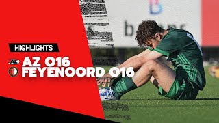 Geen beker na verloren finale | Highlights AZ O16 - Feyenoord O16 | Bekerfinale 2021-2022