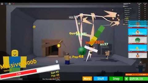 defeating massive noob in noob smacker simulator