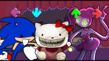 FNF Character Test | Gameplay VS Playground | Hell on Kitty | Wmv Sonic | Mommy Long Legs  | bf