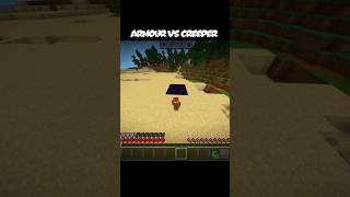 Armour Vs Creeper #shorts #vs #minecraft #creeper #MortisAspect
