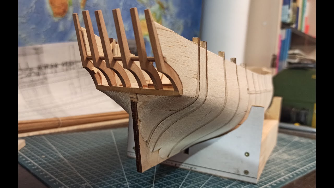 Постройка модели бомбардирского кеча Granado 1742 Часть 3