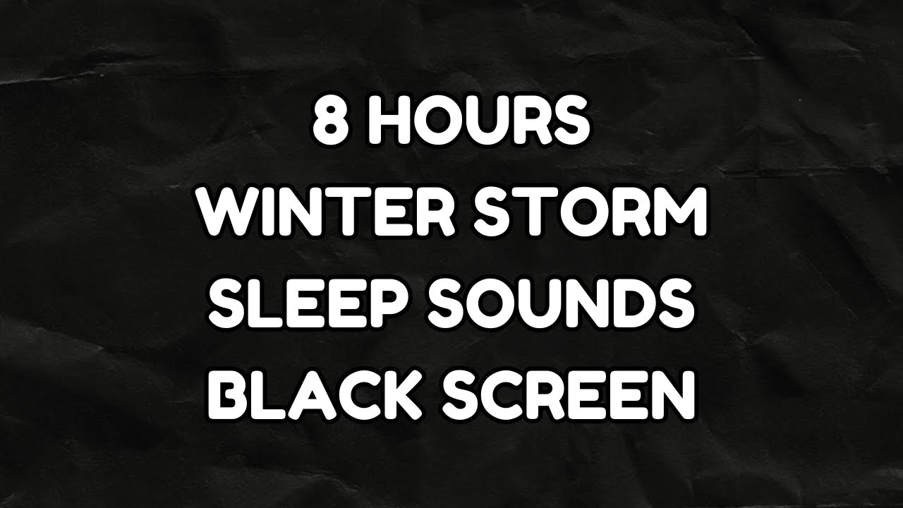 Winter Wind Storm ️ | 8 Hours Snowstorm & Sleep ASMR Deep Sleeping ...