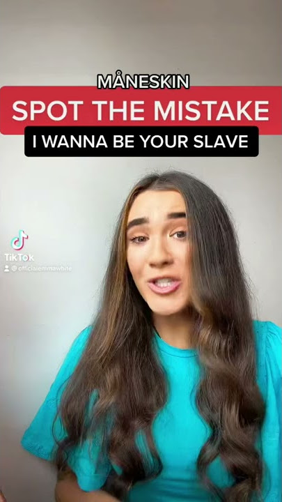 SPOT THE MISTAKE! I WANNA BE YOUR SLAVE MÅNESKIN #shorts