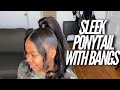 Sleek Ponytail With Bangs