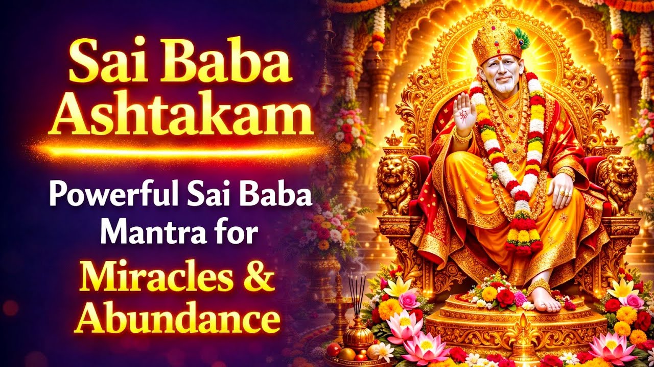 Sai Baba Ashtakam | Powerful Sai Baba Mantra for Miracles, Wealth & Abundance |#saibaba #bhakti #sai