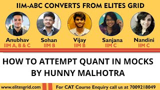 HOW TO ATTEMPT QUANT SECTION IN MOCKS/CAT