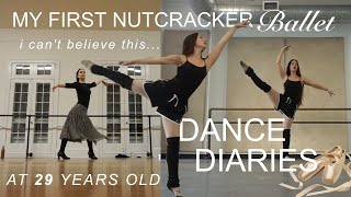 My First NUTCRACKER BALLET vlog EVER!(as an adult ballerina)  rehearsal, ballet, cozy fall days