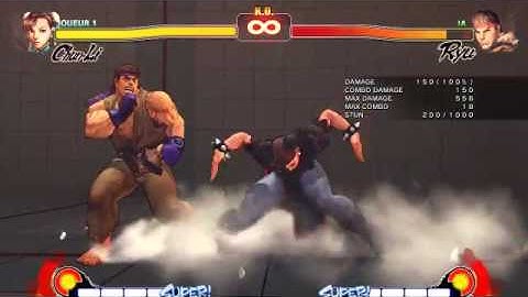 SF IV Chun-li super cancel / link 10