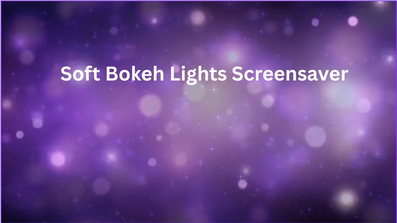 Soft Breathing Light • Purple Bokeh Screensaver (Calming Ambient Background)