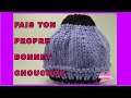 DIY.  Bonnet  Chouchou  //  Knitted Hat With Hole