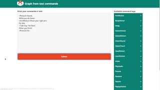 Automatic code generation for robotic applications based on structured text input
