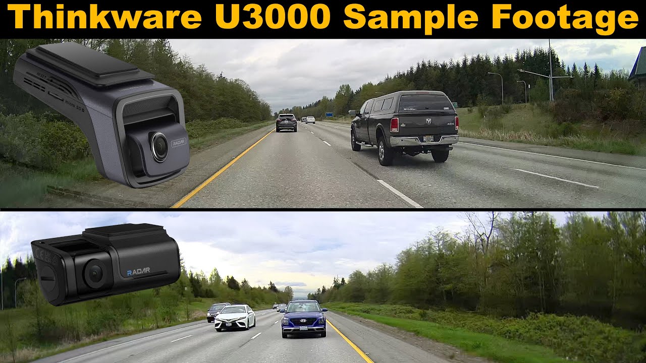 Thinkware U3000 4K Caméra Voiture Avant 2160P UHD et 2K arrière Carte SD de  64 Go