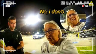 Caught On Bodycam Police — Grandma Goes Full Drama for the Cops After Parking Lot Scuffle!