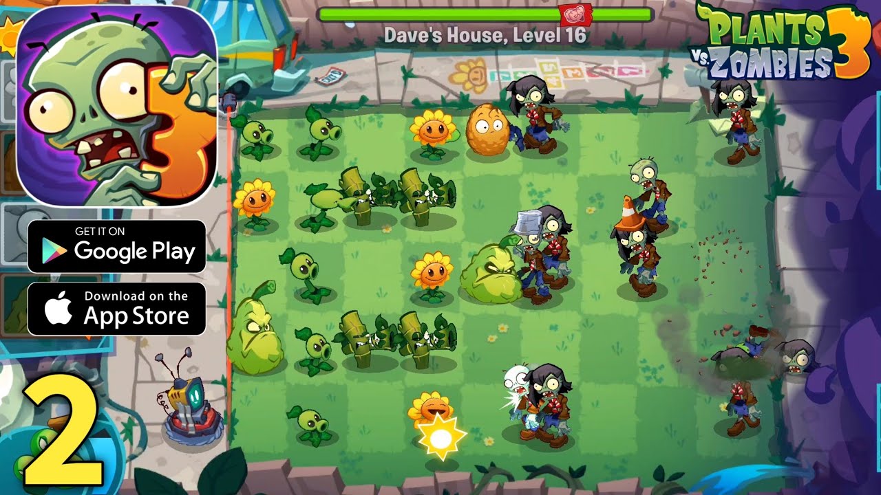 Plants vs Zombies 3 Gameplay Walkthrough Part 2 (ios, Android) - YouTube