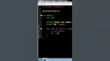 Inverted Right Triangle Pattern using C programming Part 3 #shorts #c #python #coding #pattern