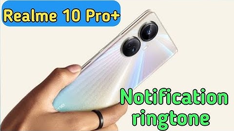 How To Change Notification Tone In Realme 10 Pro+ , Notification Ringtone Setting In