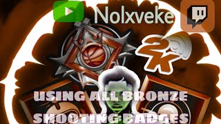 I USED ALL BRONZE SHOOTING BADGES ON NBA 2K22 … NONSTOP GREENS