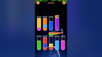 Water Sort Game Level - 81 Without Boosters | Puzzle Games #entertainment #puzzle #games
