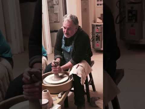 Pottery Central - Beginner Demo - Throwing a Mug Form on the Wheel