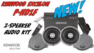 NEW! Kenwood Excelon P-HD1F Plug n Play Front Fairing Speaker / Amp Kit for 2014-up Harley Davidson®