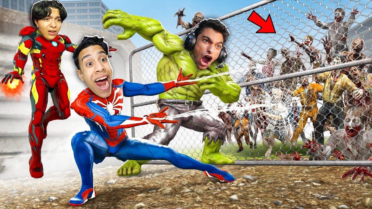 البقاء على قيد الحياة ضد ملايين من الزومبي ولكن احنا ابطال خارقين مع عبده ماندو! 😱🔥| Garry's Mod