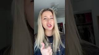 Confident Girl Lip Syncing To Rap Song