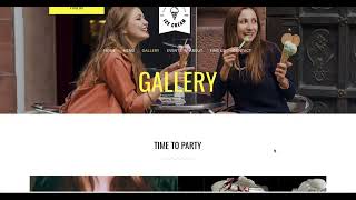 Ice Cream Parlour Restaurant Website Template