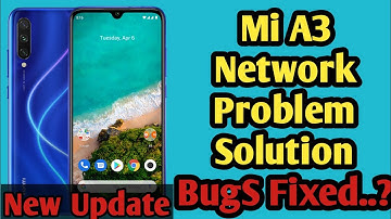 Mi A3 new update  | mi a3 network problem solution 2020 | Desi Guruji