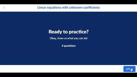 Solving Equations Linear Equations with Unknown Coefficients