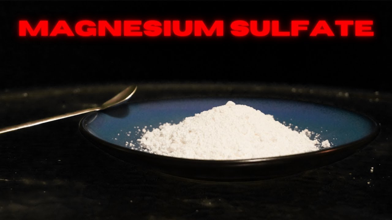 Making Magnesium Sulfate Anhydrous Magnesium Sulfate YouTube