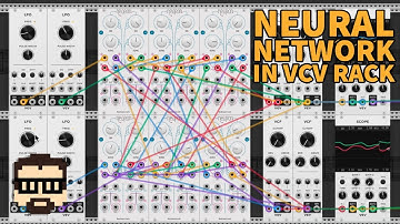 VCV Rack Artificial Neural Network (NLC Neurons to Mutable Instruments Rings) | Simon Hutchinson