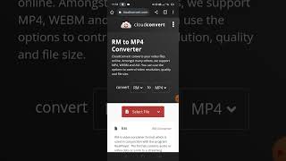 How To Convert RM Video Format  To MP4 - RM Video To MP4 Converter
