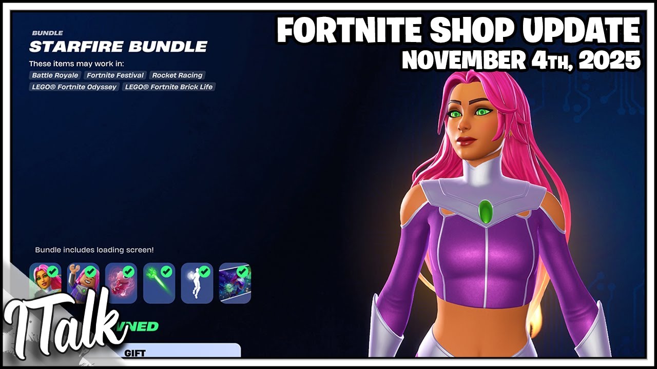 Магазин Fortnite ЮНЫЕ ТИТАНЫ ВЕРНУЛИСЬ! [4 ноября 2025 г.] (Глава 6 Fortnite)