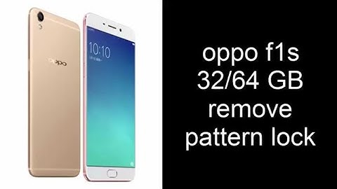 Oppo f1s Mt6755 remove pattern lock whitout lose data (miracle box)