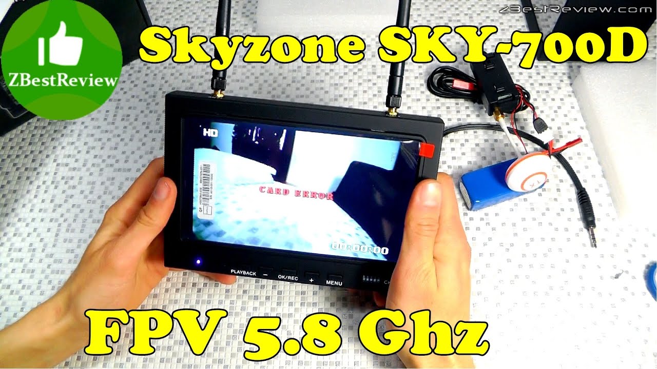 ✔ FPV монитор Skyzone SKY-700D. Сборка Cheerson CX-20 (Часть 4). Banggood