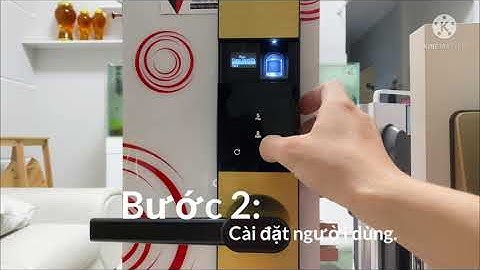 Cách cài đặt khoá điện tử cho cửa gỗ.(Neo)