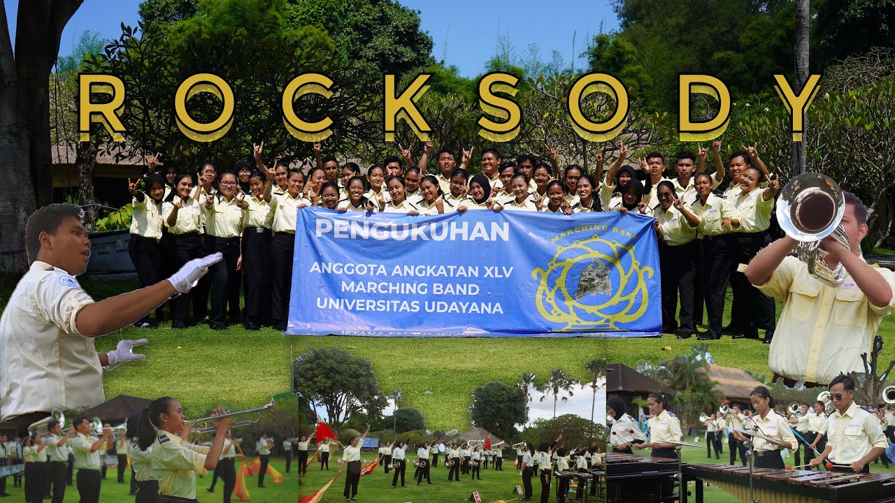 Penampilan Anggota Angkatan 45 Marching Band Universitas Udayana