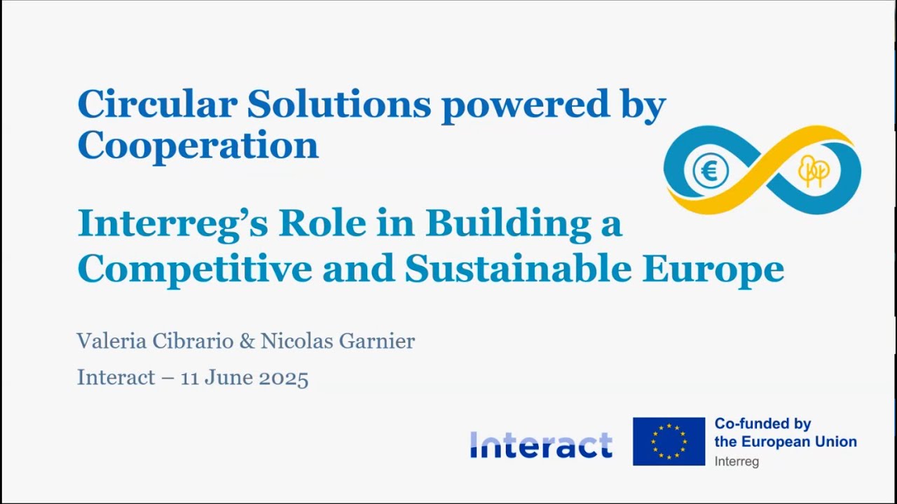 Circular Solutions: Interreg’s Role in Building a Competitive and Sustainable Europe