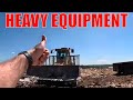 Heavy equipment in action 